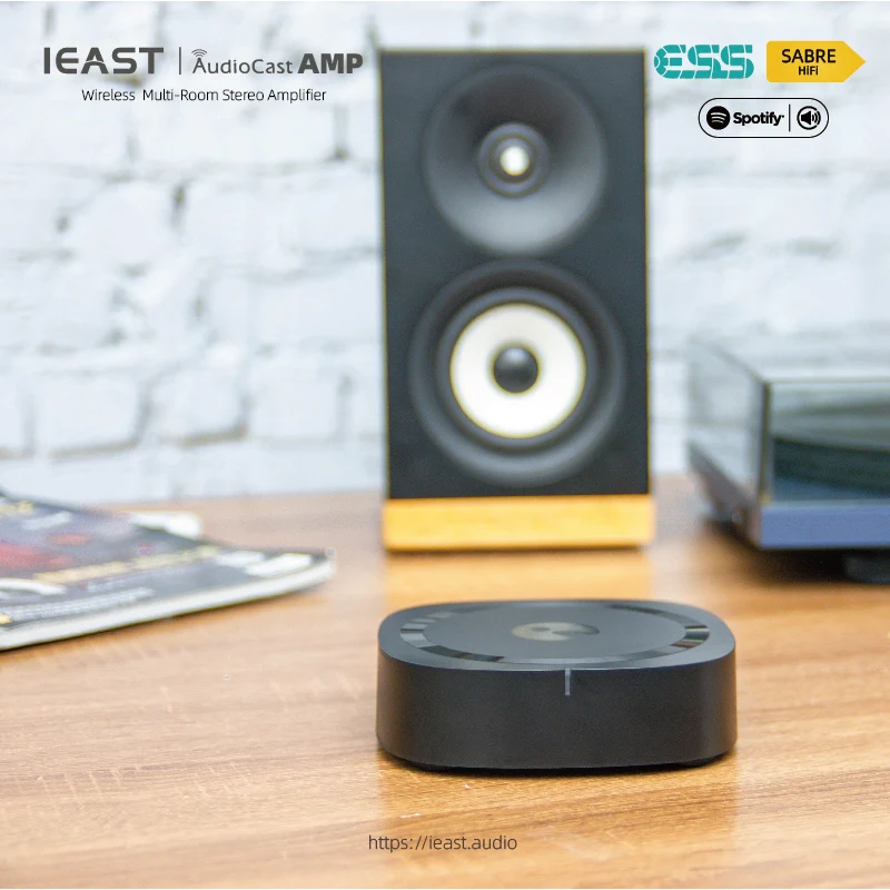 Усилитель звука Ieast Audiocast amp80 беспроводной с поддержкой Wi-Fi и Bluetooth 5 без потерь |