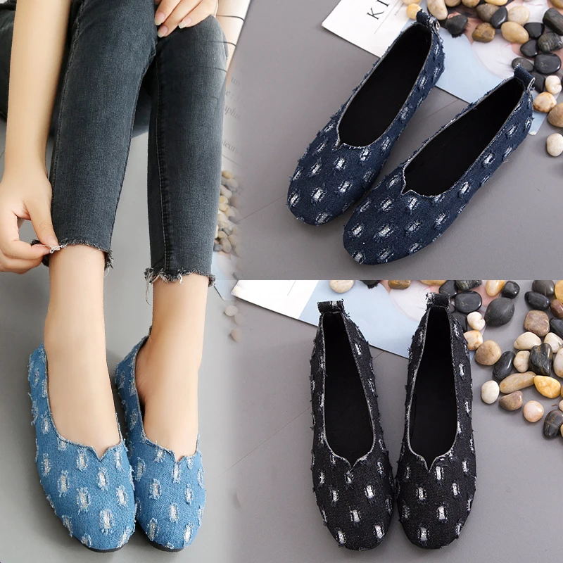 

Women Shoes Autumn Leather Casual Flats Shoes Soft Ballet Flat Loafers Ladies Shoes Footwear Korean Loafers Zapatos De Mujer