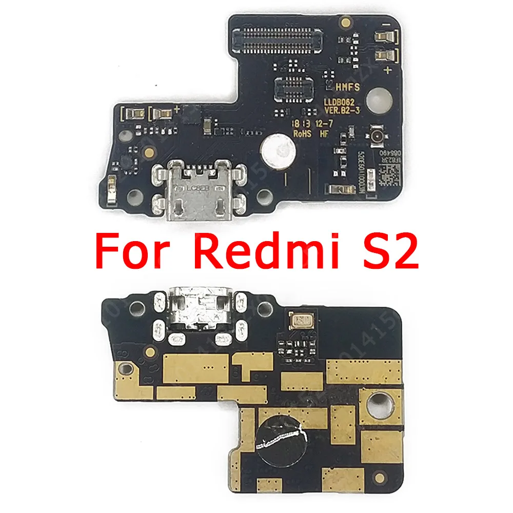 Оригинальная плата для зарядки Xiaomi Redmi S2 зарядный порт USB разъем PCB док гибкий