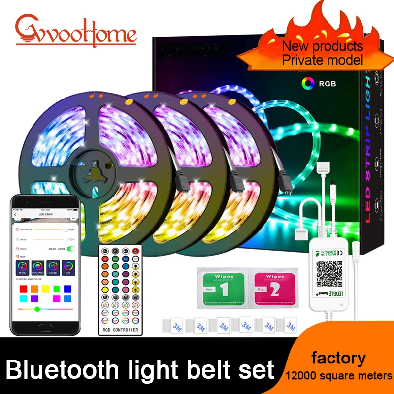Музыка Bluetooth умная Светодиодная лента управления RGB светильник 5050 5 м/10 м/15 м/20 м