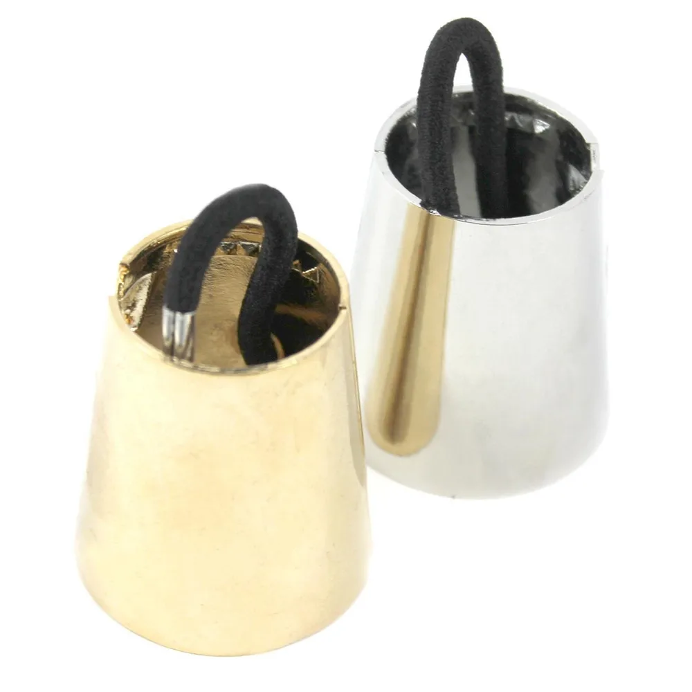 Новинка панк готика поддельные металлические манжеты для волос женский хвостик