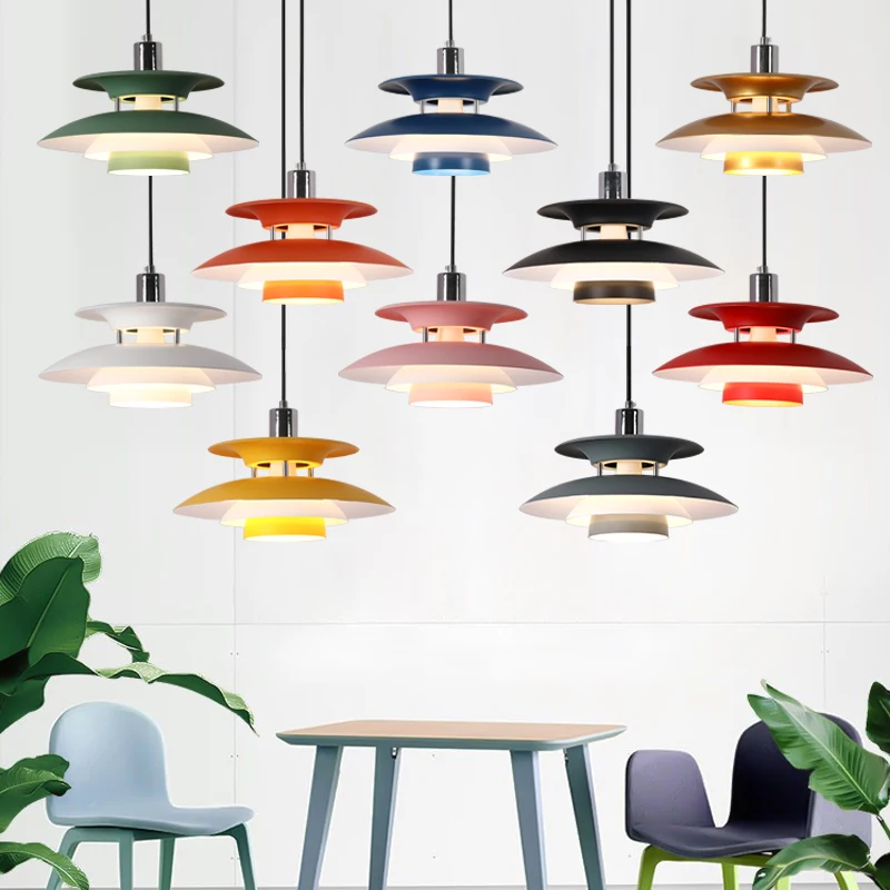 Nordic Modern Design PH E27 подвесные светильники обеденный стол кухня спальня коридор