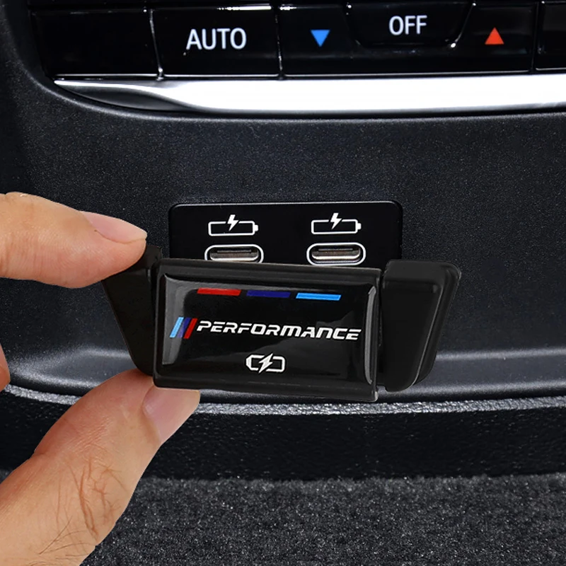 Автомобильный задний зарядный порт USB Защитная крышка отделка пластиковые