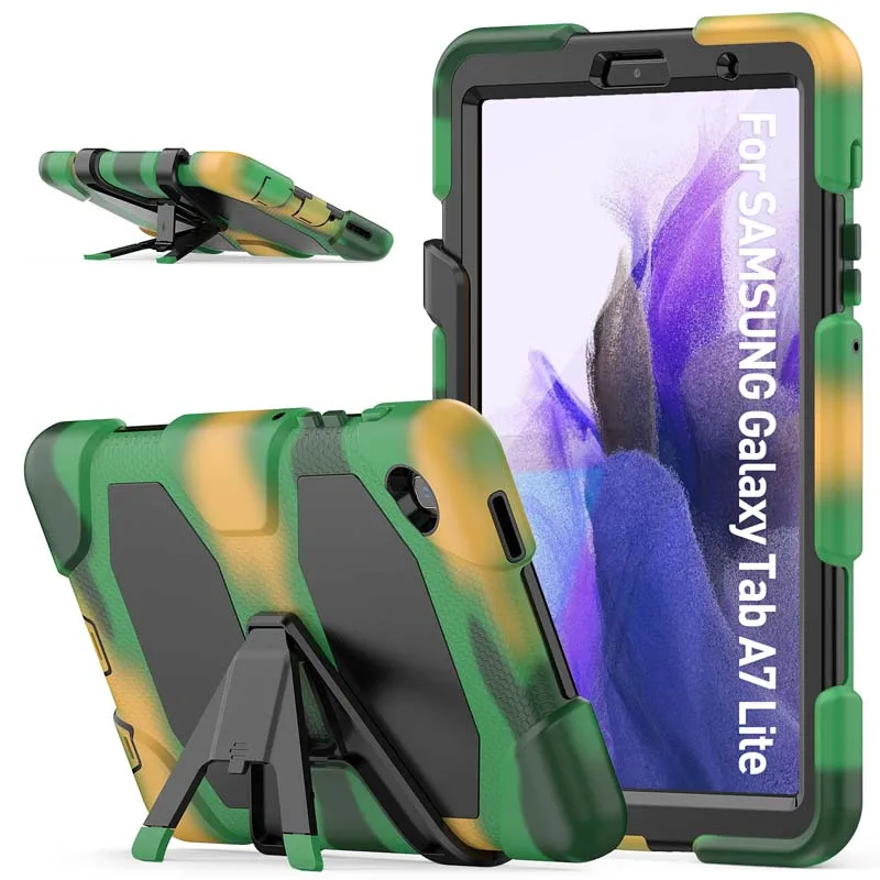

Shockproof Case For Samsung Galaxy Tab A7 Lite 8.7 2021 SM-T220 SM-T225 Hard Military Heavy Duty Silicone Protection Cover