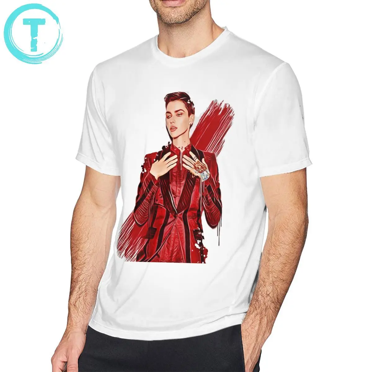 Ruby Rose T Shirt T-Shirt Cute Short-Sleeve Tee 100 Percent Cotton Classic Man Printed Tshirt |