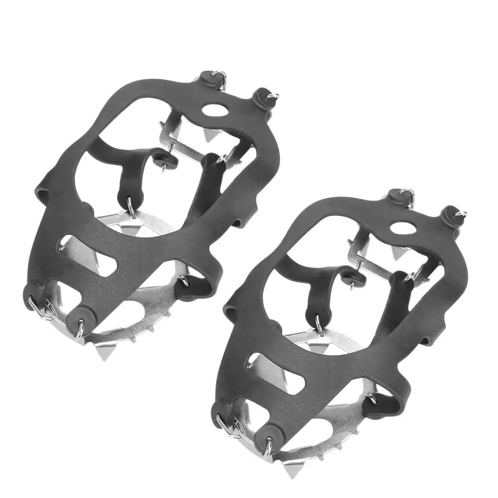

Durable Crampons Shoe Covers Skillful Manufacture Crampons Ice Climbing Anti Slip Shoes Cover 18 Teeth Shoe Spiked Grips Cleats