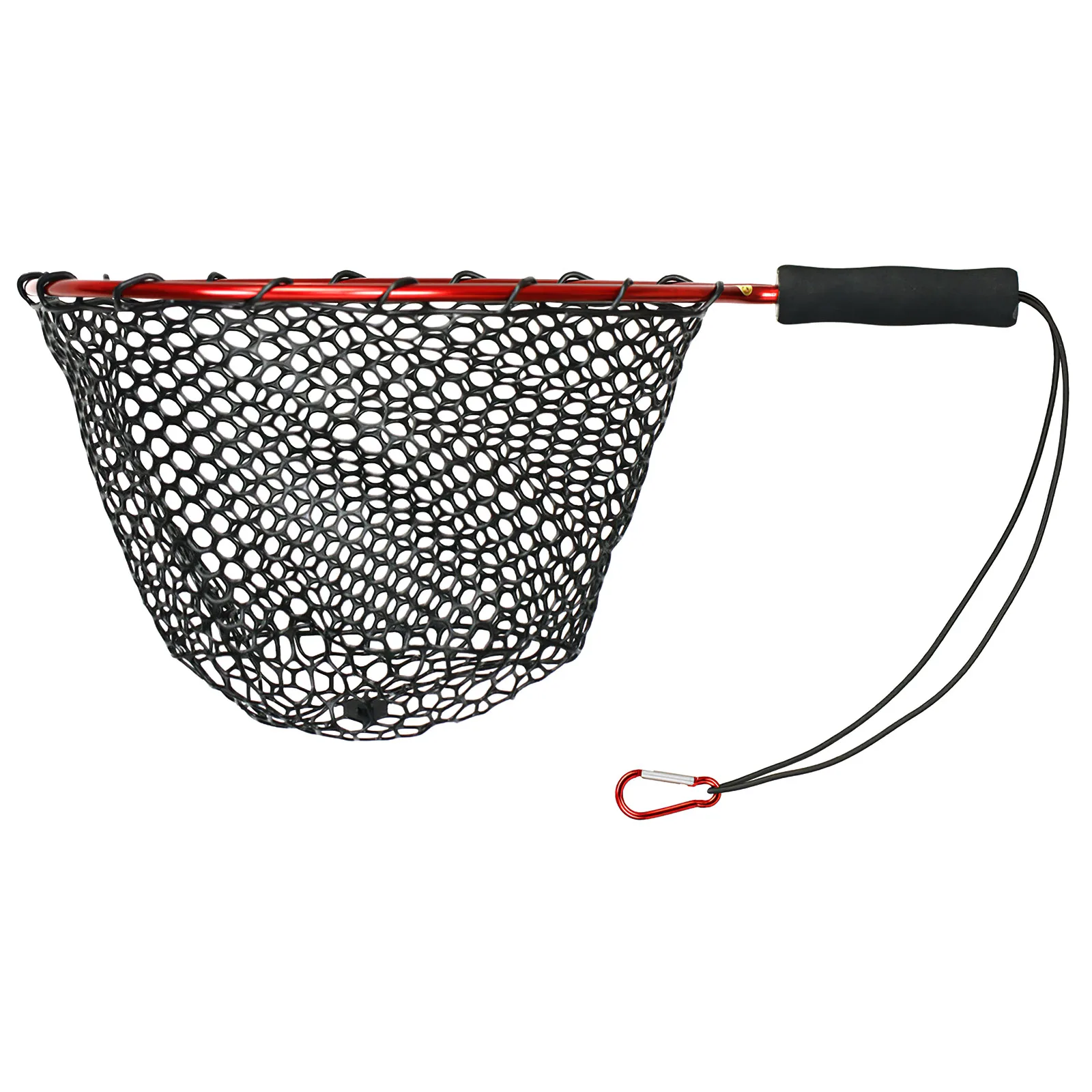 

Fishing Net Aluminum Alloy Pole Retractable Fishing Net Telescoping Foldable Landing Rubber Net For Fly PVA Fishing Network