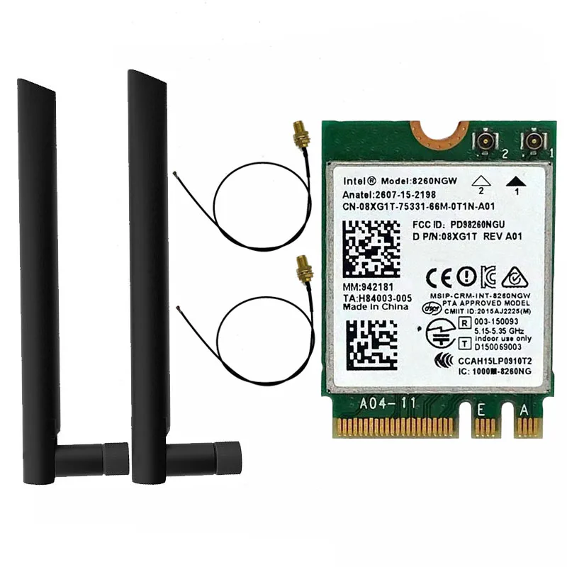 Модуль беспроводной сетевой карты Intel 8260 2 4 band + 5 ГГц 867m bluetooth ngff m.2 Wi-Fi для intel ac 8260ngw