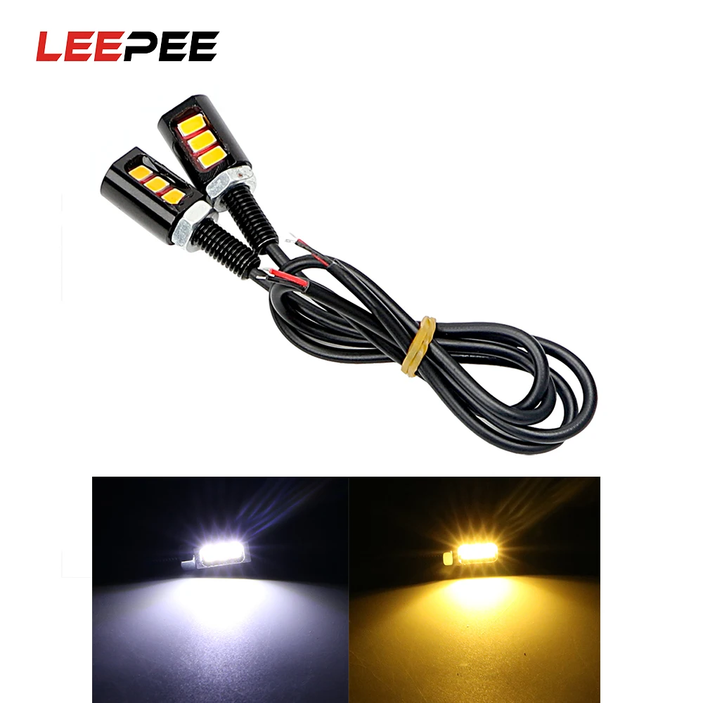 LEEPEE 12V светодиодный 5630 SMD номерного знака автомобиля светильник Авто Мото хвост
