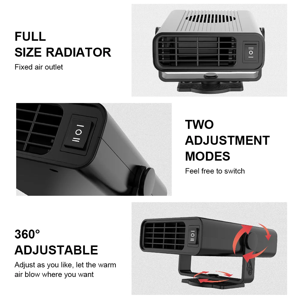 12/24 В 500 Вт портативный автомобильный обогреватель дефростер демистер