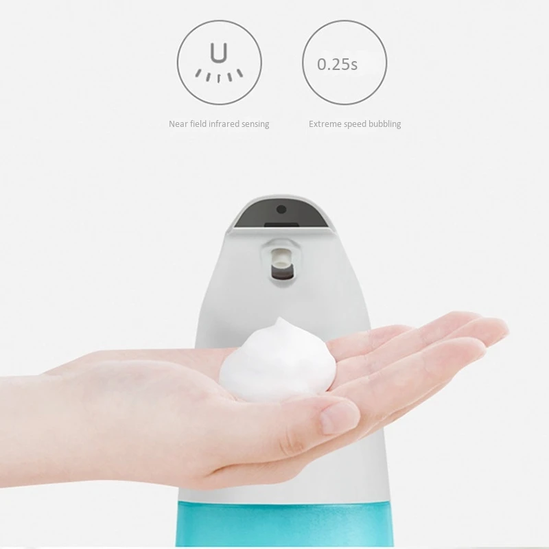 

250Ml Waterproof Foam Liquid Dispenser Automatic Soap Dispenser Sensor Pressless Hand Washer Soap Dispenser Pump
