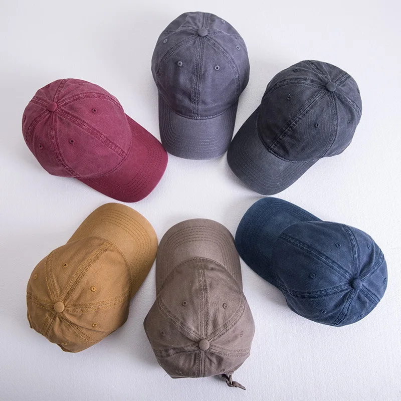

Men's Cap Women Baseball Cap Washed Denim Vintage Fashion Best Selling Canvas Hat Unisex StreeT Old Fashion бейсболка для мужчин