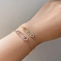 2022 jewelry copper bracelets for women girl simplicity bracelet bangles trendy pulsera mujer friend gift wedding cubic zirconia