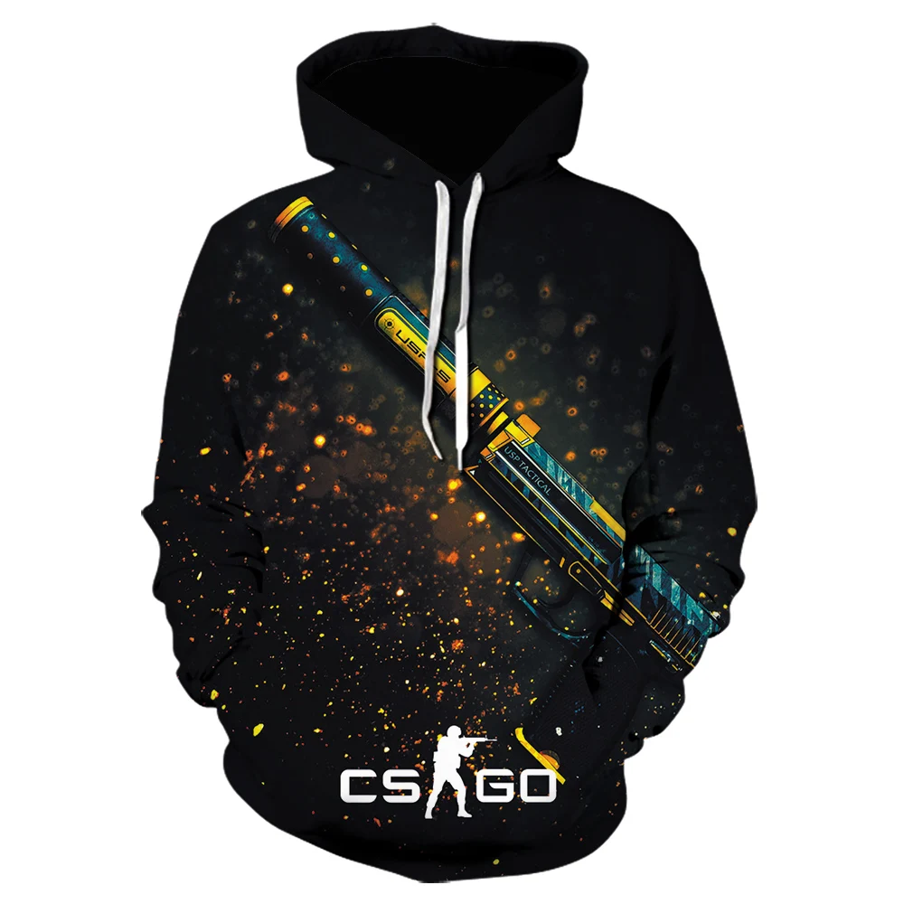CS GO геймер Толстовка Горячая счетчик Страйк глобальная обидная 3d принт для
