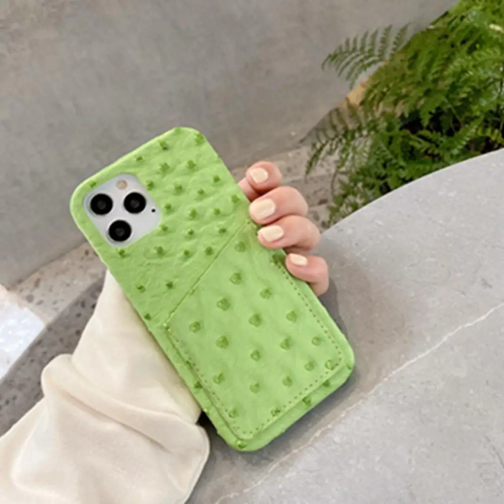Высококачественный модный чехол Ostrich для iphone 11 Pro Max кошелек с карманом