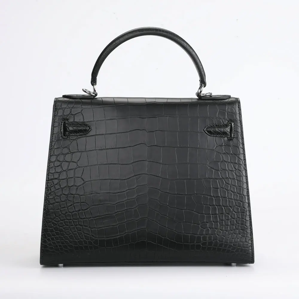 

2021 Luxury Lady Fashion Handbag High Quality Thailand Crocodile Skin Kelly Bag 28CM Multicolor Shoulder Bag