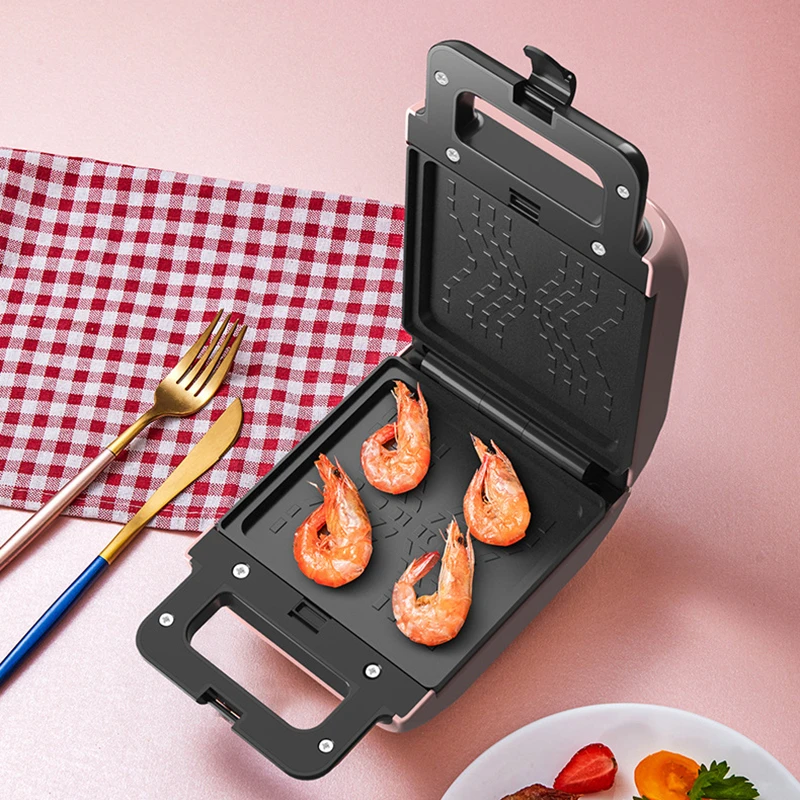 220V электрическая машина для производства сэндвич завтрака съемный вафли яичный