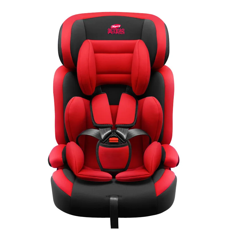 8129Children Safety Seat 9 Months-12-Year-Old Infant Baby Car for Car Mounted Seat Red
