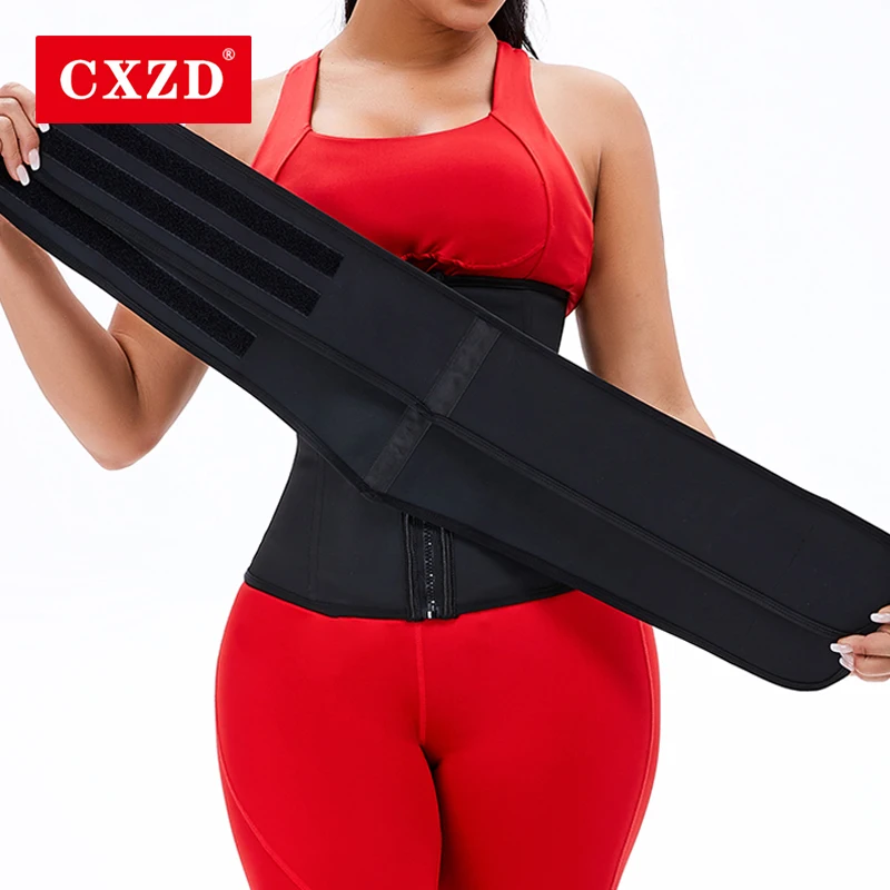 CXZD Women Shapewear Sauna Sweat Sport Girdle Shaper Weight Loss Postpartum Slimming Underwear Workout Trimmer Detachable Belt
