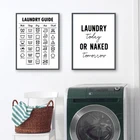 Наклейка на холст для украшения стен в стирке, с символами стирки