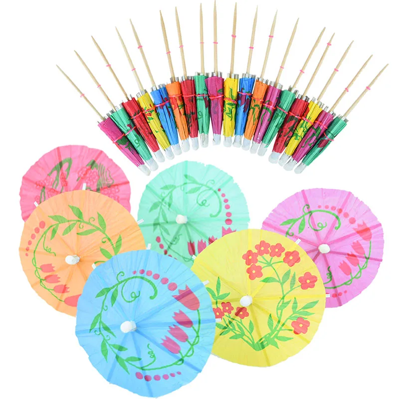 

20/50pcs Disposable Bamboo picks Food Fruit Cocktail Handmade Toothpicks Picnic Party Supplies Decoration