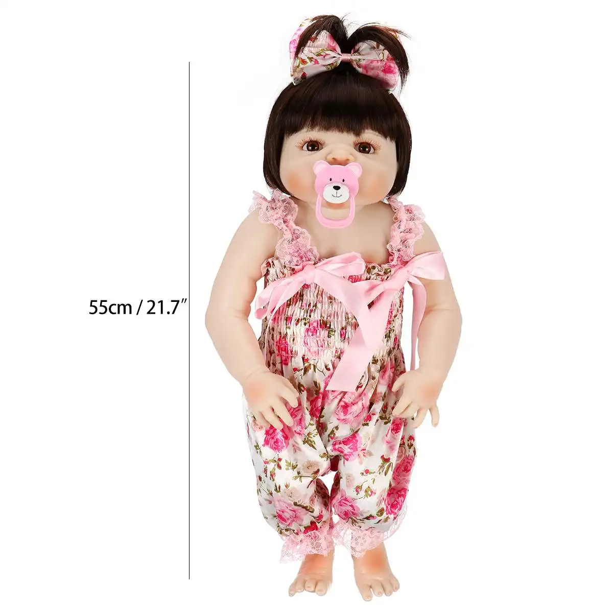 

52cm Reborn Baby Dolls Soft Silicone Toddler Baby Doll Toys Full Body Realistic Lifelike Menina Girls Birthday Gifts Playmate