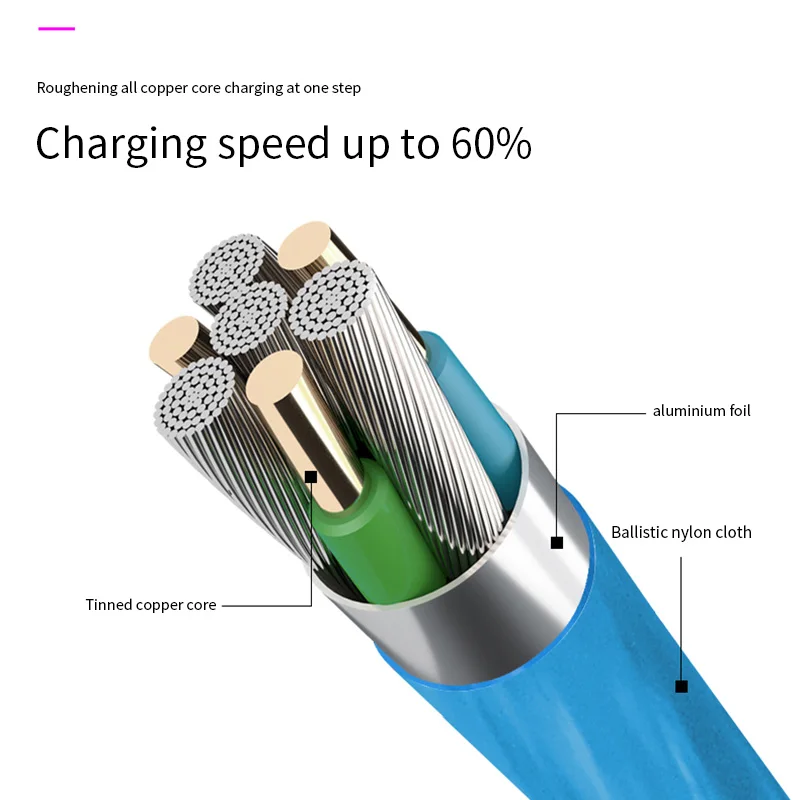 Кабель зарядный Streamer USB Type C со светодиодной подсветкой для Huawei Mate 9 10 20 30 20X Pro P30 P20
