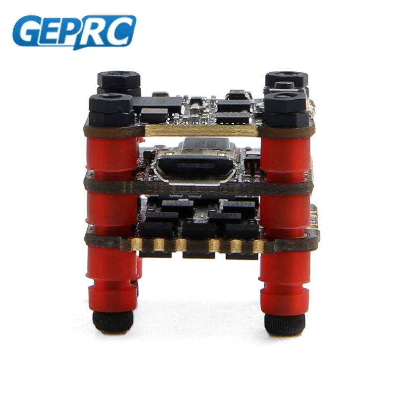 GEPRC стабильный F411 BetaFlight OSD Контроллер полета 12A Blheli_S 2-4S бесщеточный ESC 25/100/200mW VTX стек 16 мм* 16 мм