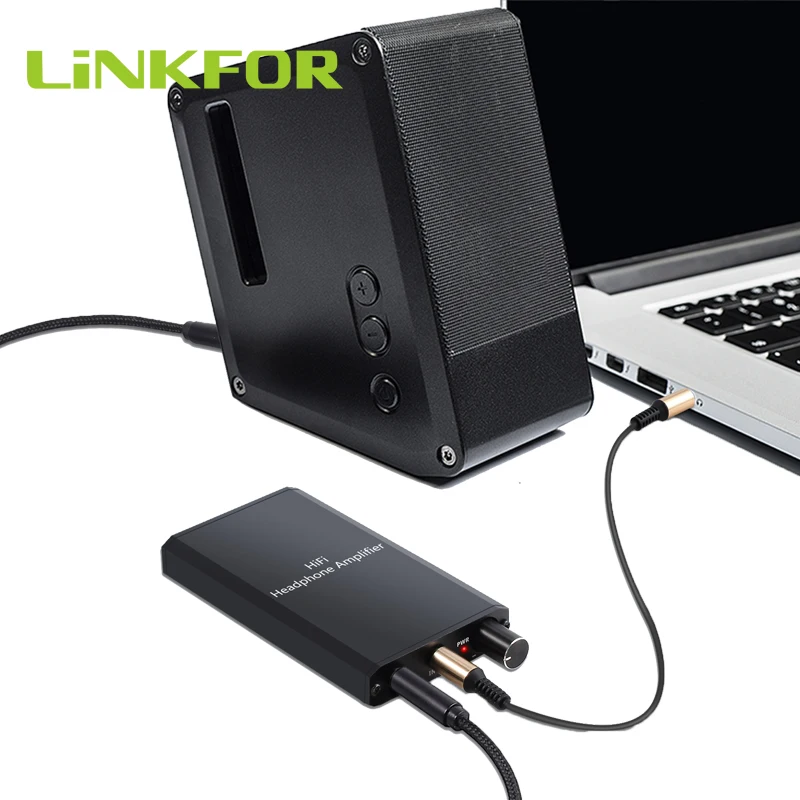 Аудиоусилитель LiNKFOR цифровой усилитель мощности Hi Fi для наушников 16 300 Ом с