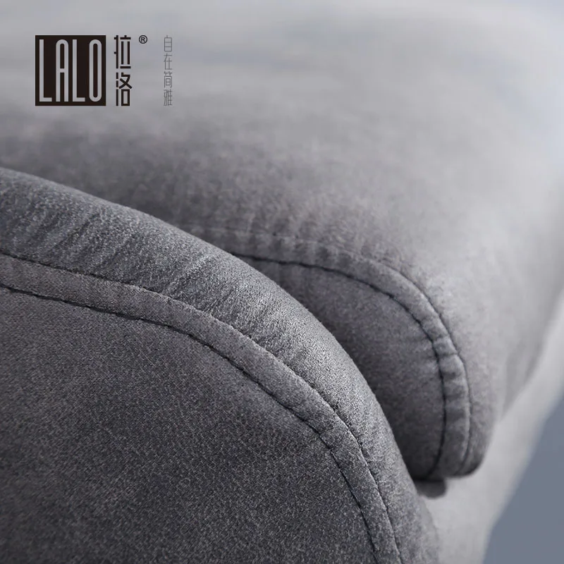

Brown-gray leather backrest dining chair, coffee shop restaurant chair, slightly old frosted texture