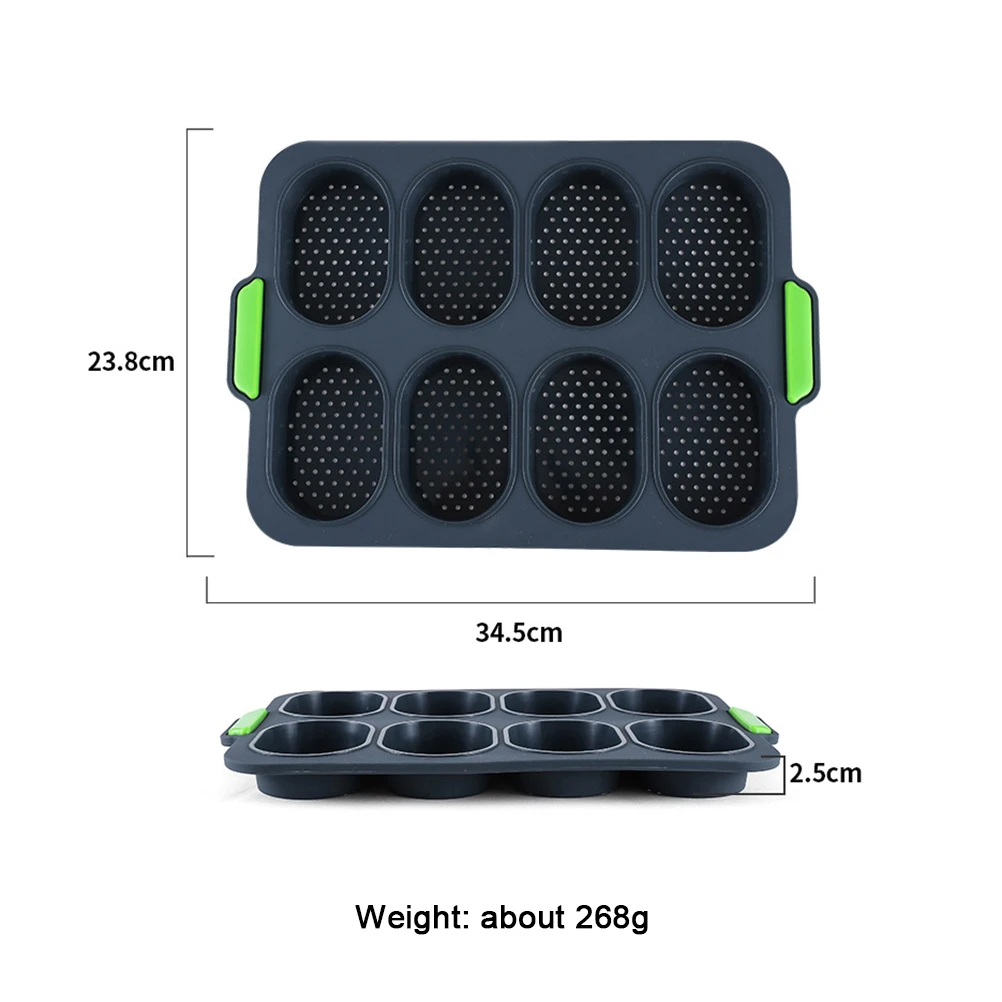 

Mini Baguette Baking Tray Bread Baking Mold Silicone Non-stick Bread Tray