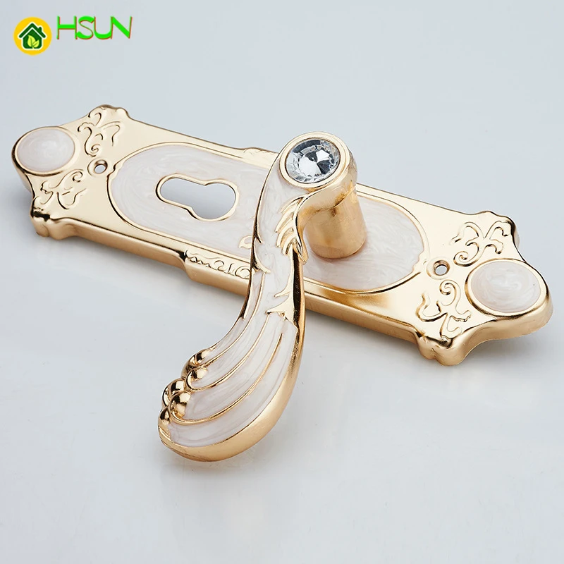 Внутренняя дверная ручка замок для спальни европейские антикварные деревянные