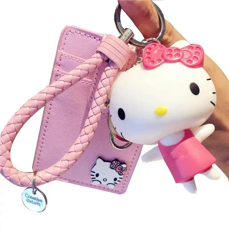 Новый мультяшный студенческий id мешок шеи брелок креативный автобус функция