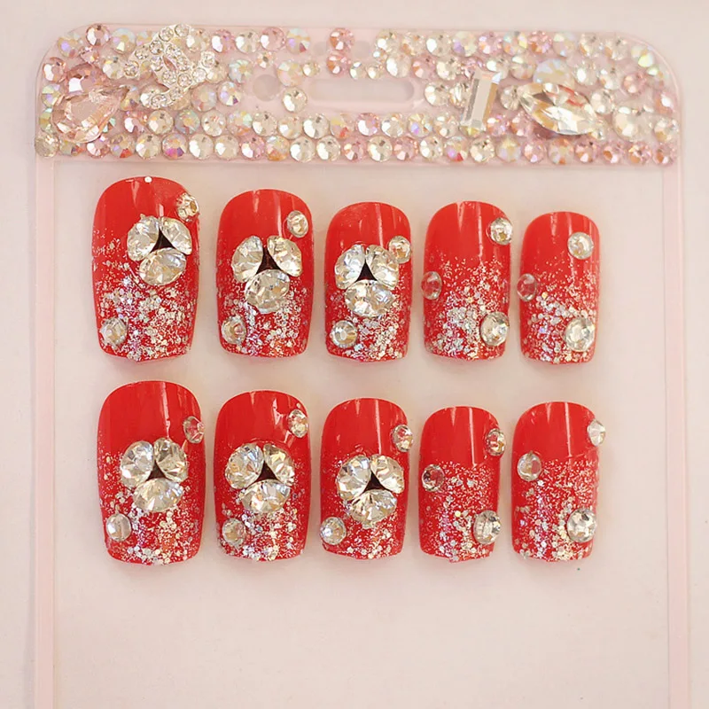 24 шт поддельные ногти клей съемный носимый полное покрытие Flase Маникюр украшения