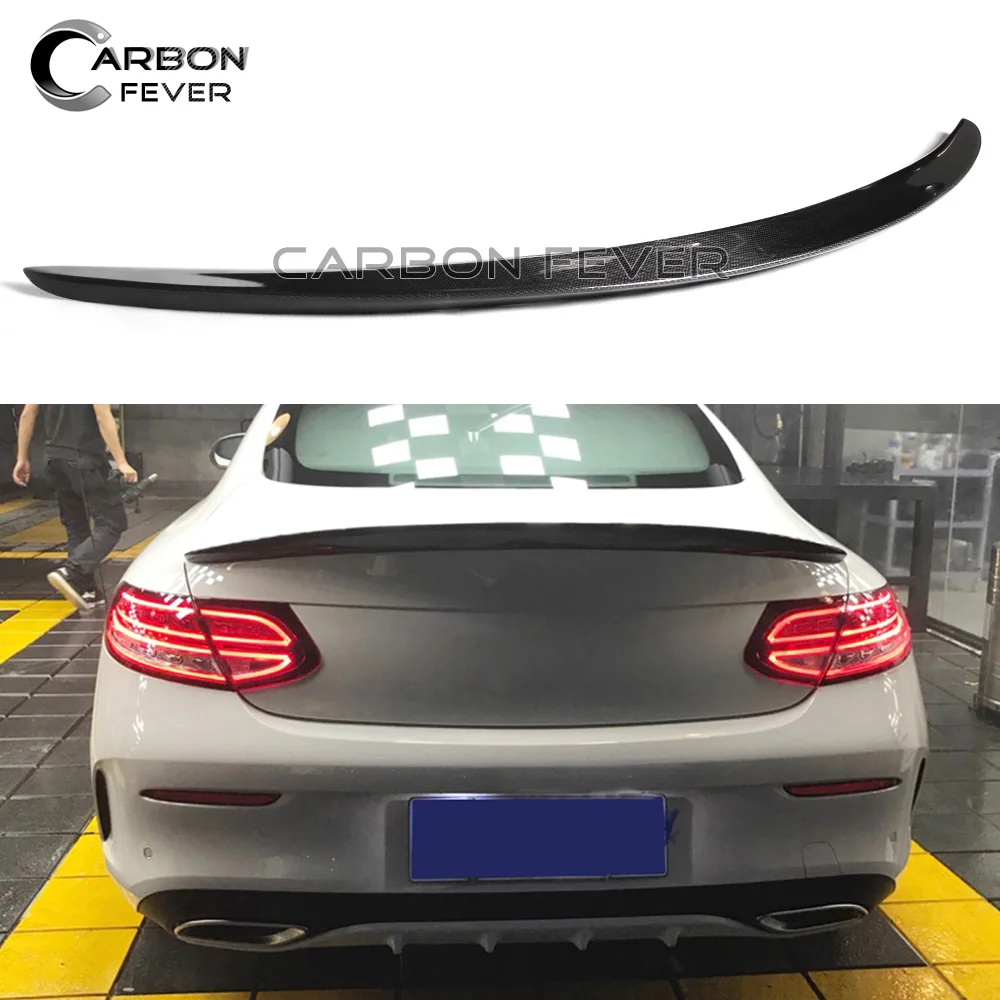 Для W205 спойлер багажника из углеродного волокна заднего крыла C Class Coupe 2015 + |