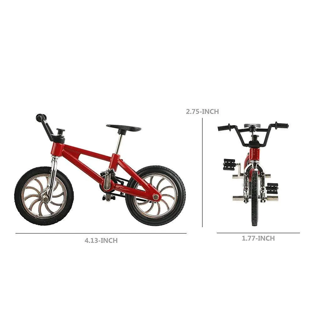 4 шт. модель велосипеда из сплава с имитацией пальцев миниатюрная дорожного