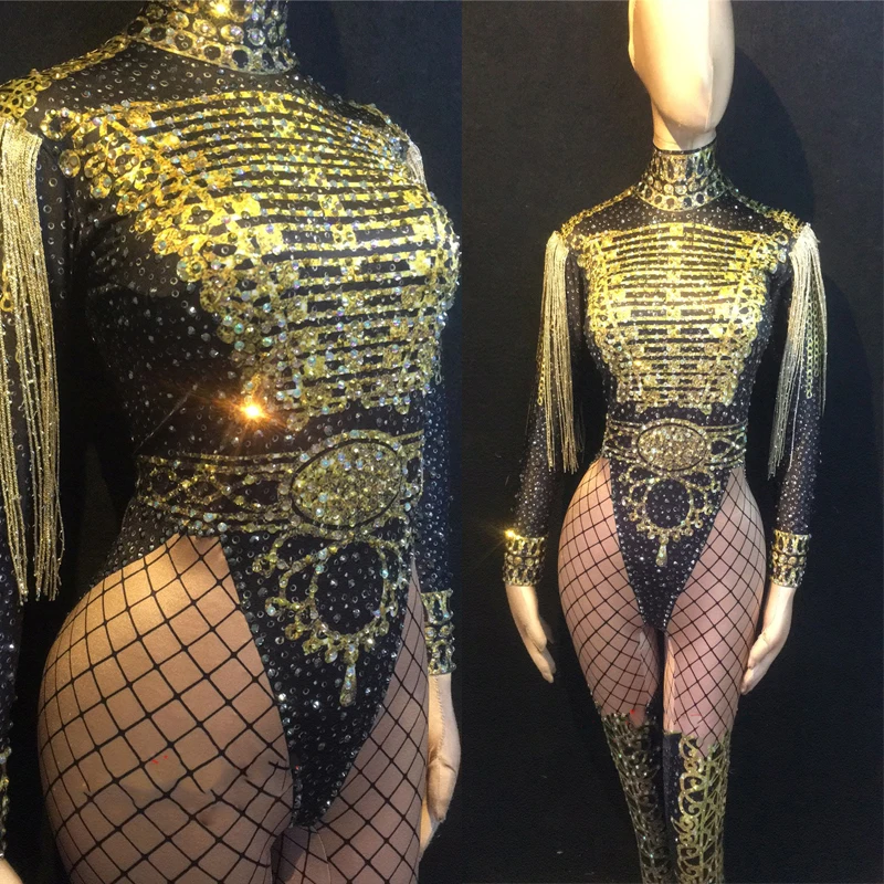Новинка 2019 джазовые танцевальные костюмы для леди марлевые сексуальные стразы