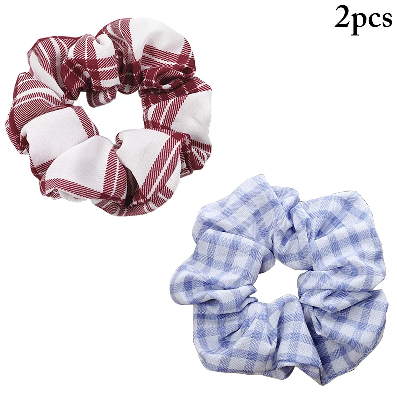 

2pcs Scrunchie Hairband For Women Girls Elastic Hair Rubber Bands Hair Accessories Headband Hair Tie Rope Ponytail Holder