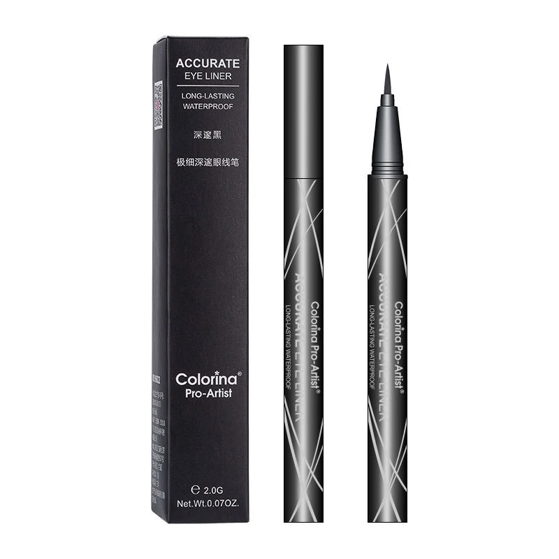 

2019 New Colorina Quick Drying Eyeliner Waterproof Non-dizzy Dyeing Easy To Color Liquid Eyeliner Pro