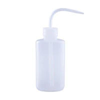 long curved transparent water bottle liquid container spray bottle eyelash cleaning washing bottle eyelash clean tool