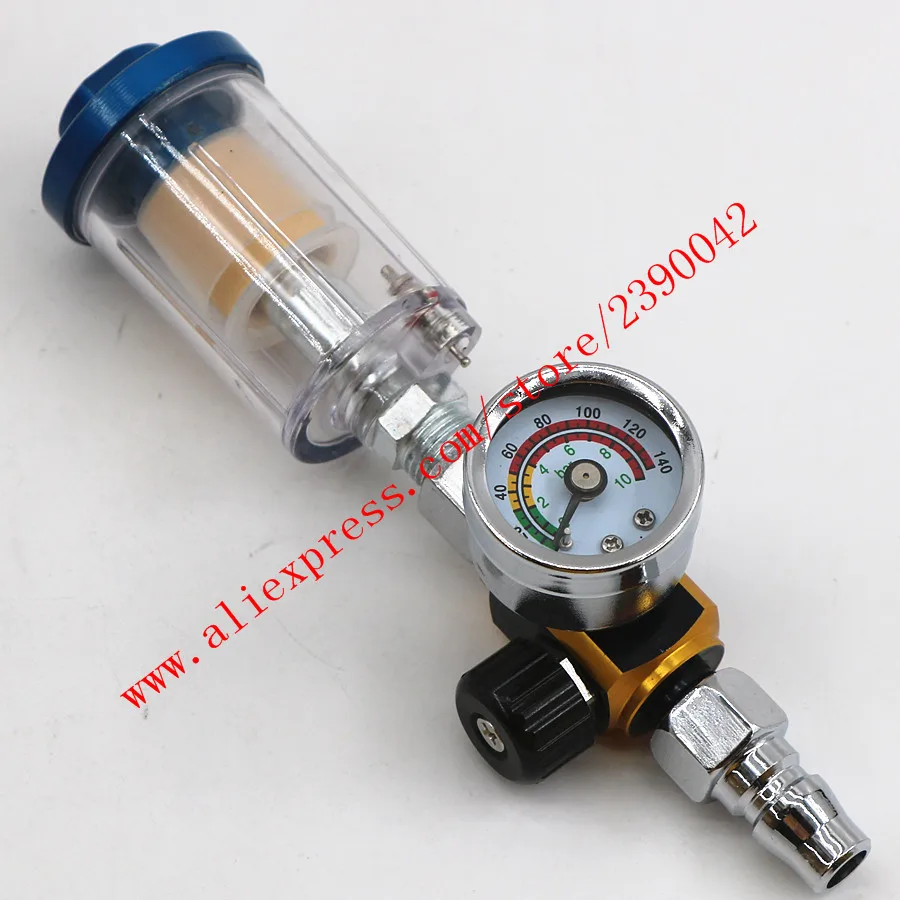 Пистолет распылитель HVLP воздушный регулятор и встроенный фильтр для водяной