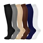Компрессионные чулки для улучшения кровообращения женские носки с защитой от усталости Удобные однотонные носки