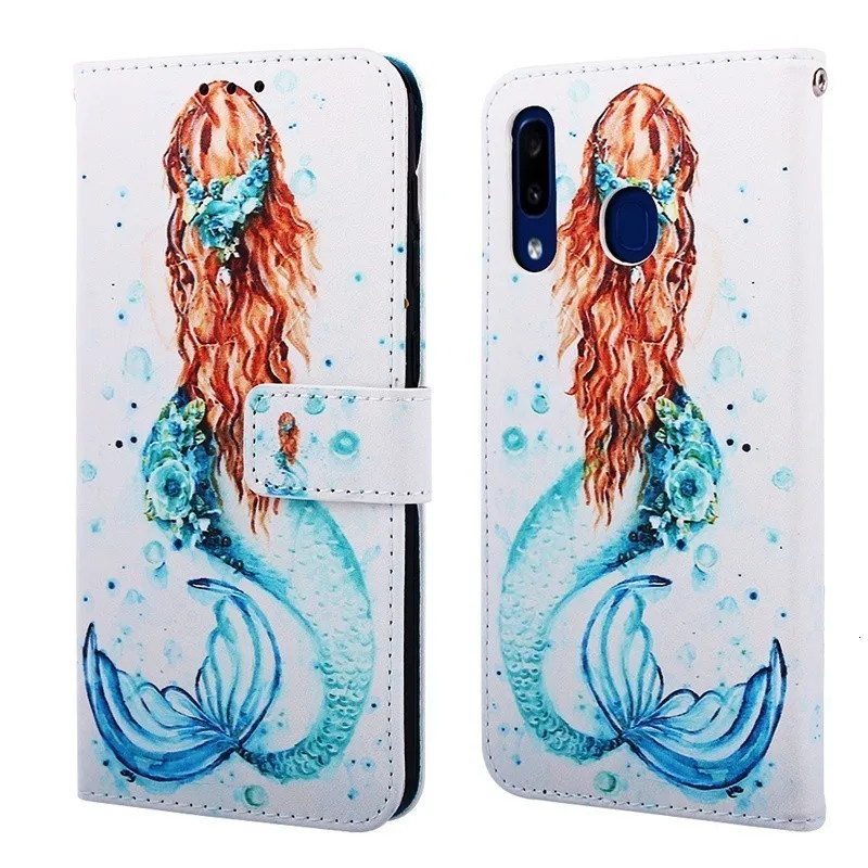 

Cartoon PU Leather Flip Case For Samsung Galaxy S8 S9 S10 Wallet Cover For Samsung Note 10 J4 J6 Plus Cases 20 Style Phone Bags
