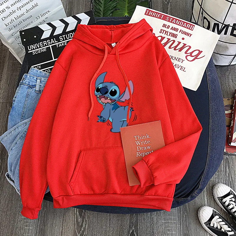 

Hoodies Winter Women Printed Fashion Thick Hoodie Pullover Alice pp Stitch Sweatshirt Couple Shirt Women Cheap Loose Clothing