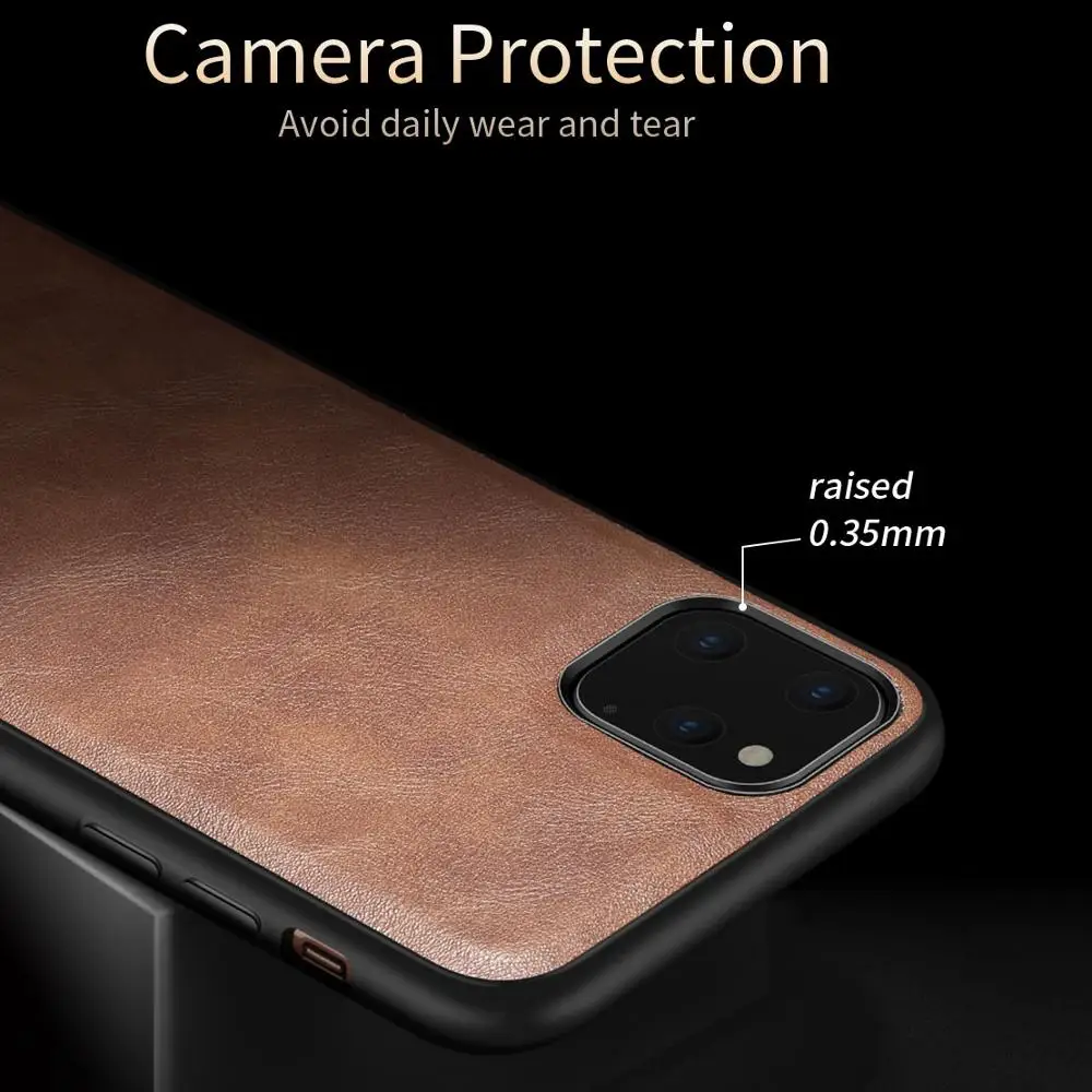 Leather Case For iPhone XR 11 12 Pro Max XS X 8 7 6S Plus Original Shockproof Ultra Light Back Cover | Мобильные телефоны и