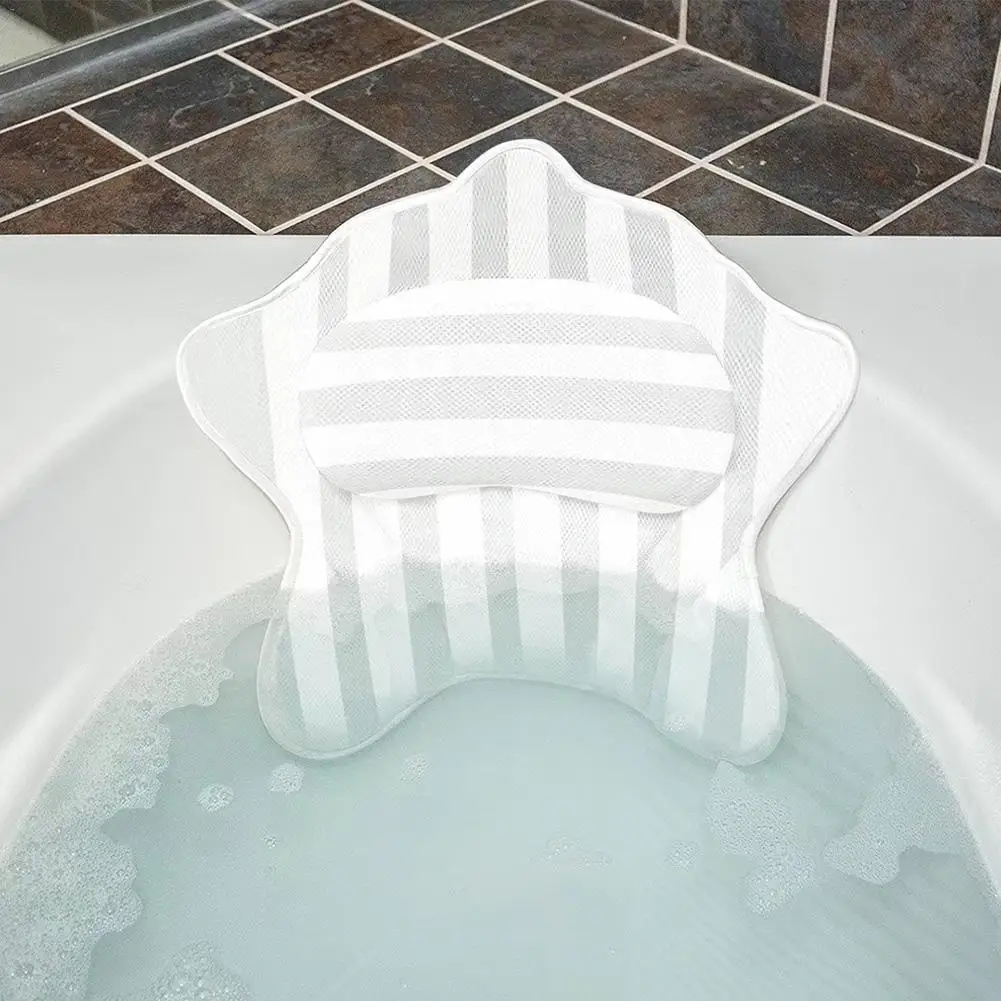 

Suction cup Bathroom Soft Pillow Home Comfortable Spa Bath Cups starfish Handbags Shaped Neck Bathtub Pillow