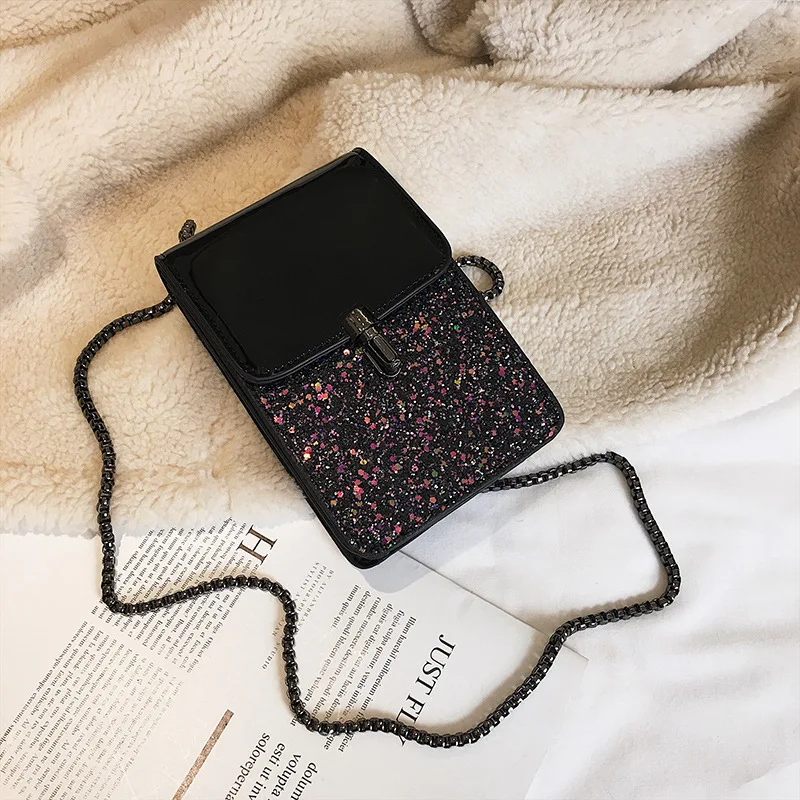 Женская маленькая Наплечная Сумка для мобильного телефона сумка Дамская