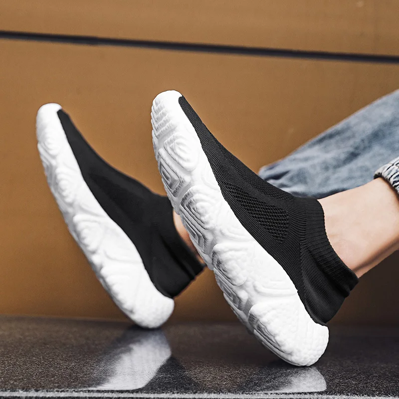 

Leisure Man Walking Driving Footwear Male Outdoor Sport Sneakers Car Shoes Slip On Mesh Breathable Mens Casual Shoes Size 39-46