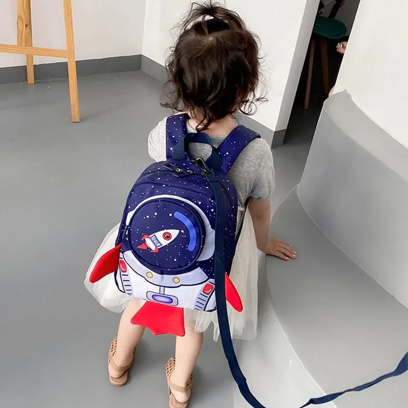 

New Kawai outer space School Bag Toddler Children Diving Material Boys Girls Kindergarten Lovely Backpack Kids Bags
