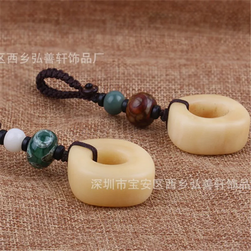 Креативный брелок для ключей на удачу ручная работа подвеска в виде козьей кости